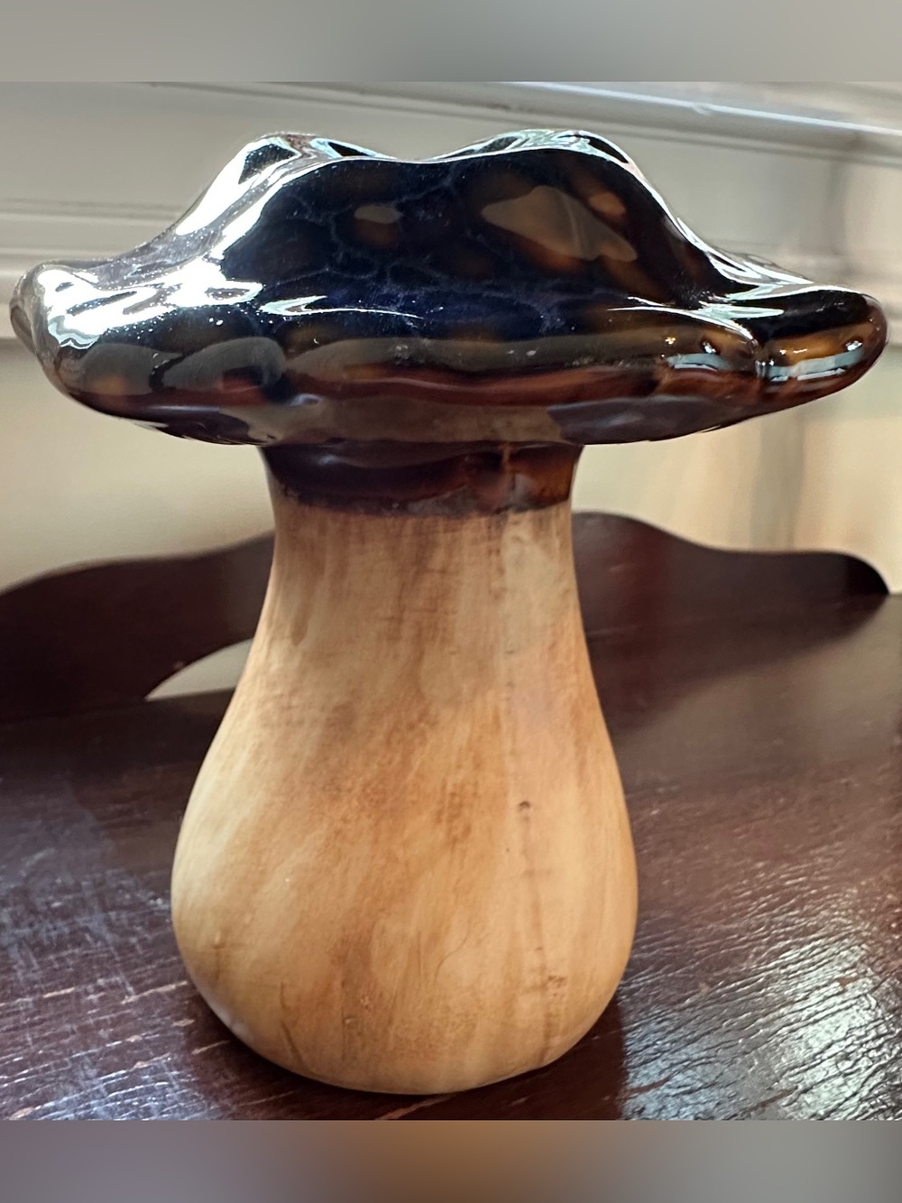 Handcrafted Ceramic Mushrooms - Red, Gold, Blue - Picture 5 of 13